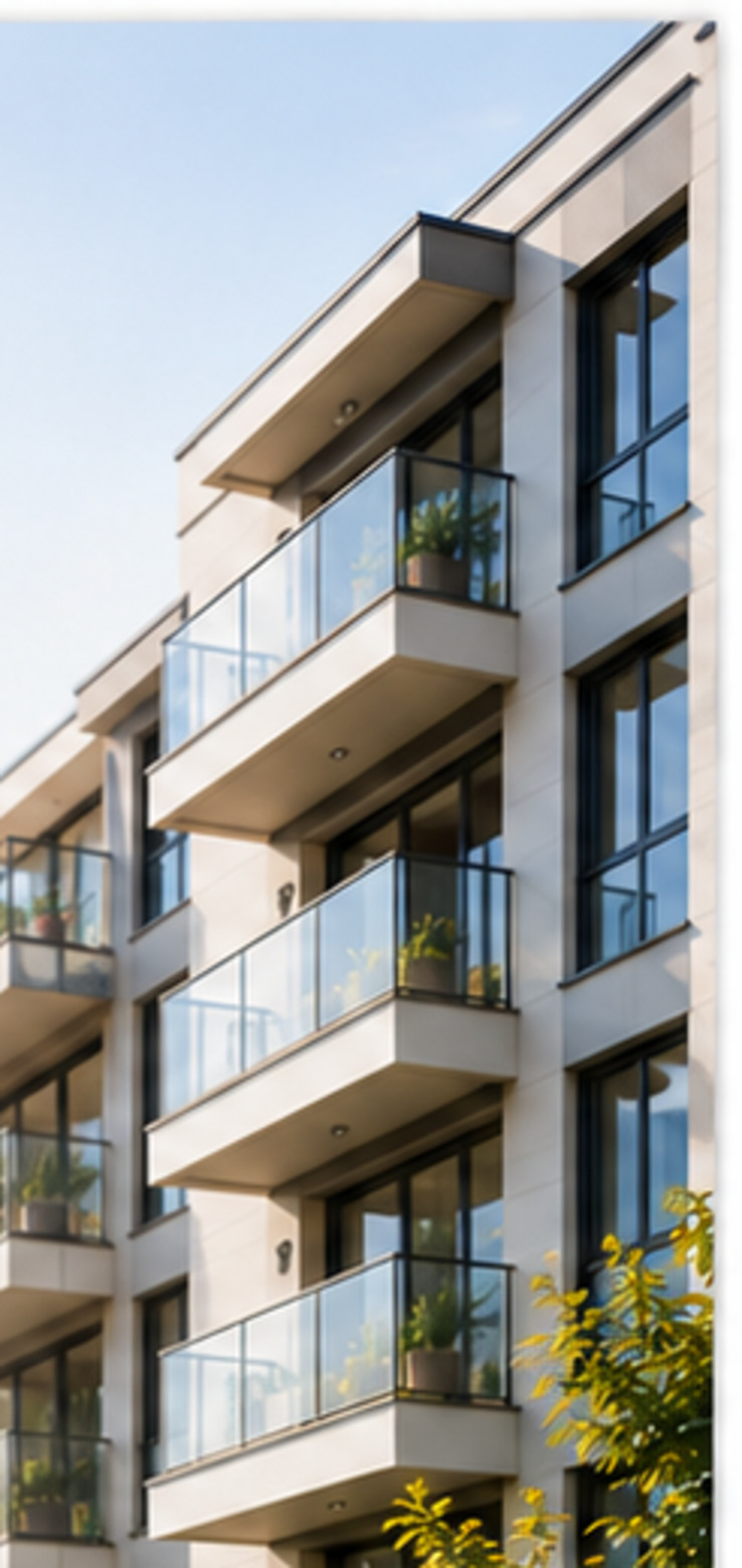 Modernes, gepflegtes Mehrfamilienhaus mit Balkonen